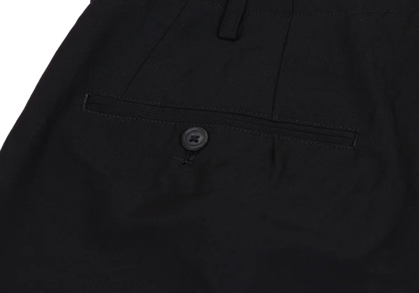 Yohji Yamamoto POUR HOMME Wool Gaba Embroidery Design Tuck Pants K-162174_011
