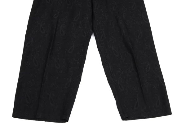 Yohji Yamamoto POUR HOMME Cotton Waist Cord Paisley Jacquard Wide Pants K-162176_006
