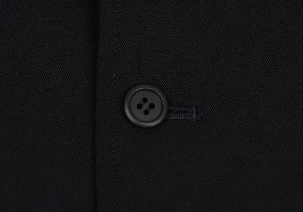 Yohji Yamamoto POUR HOMME Wool Gaba Knit Switching Flap Pocket Shirt Jacket K-162179_004
