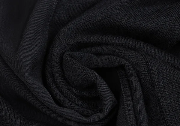 Yohji Yamamoto POUR HOMME Wool Gaba Knit Switching Flap Pocket Shirt Jacket K-162179_014