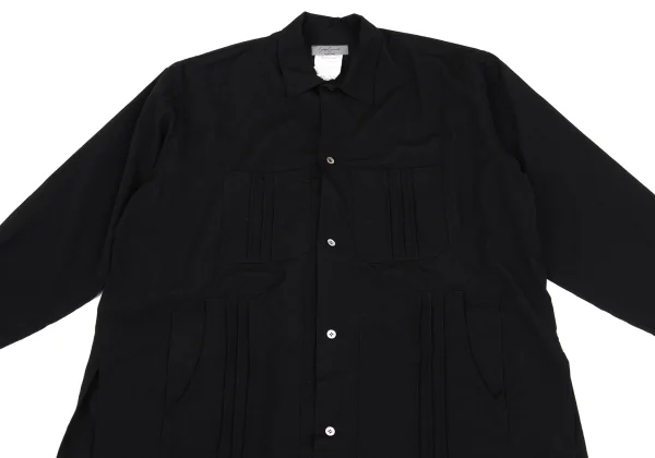 Yohji Yamamoto POUR HOMME Wool Pintuck Pocket Jacket K-162180_002