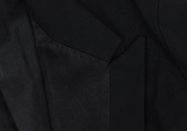 Yohji Yamamoto POUR HOMME Wool Gaba Lapel Switching Check Button Jacket K-162181_004