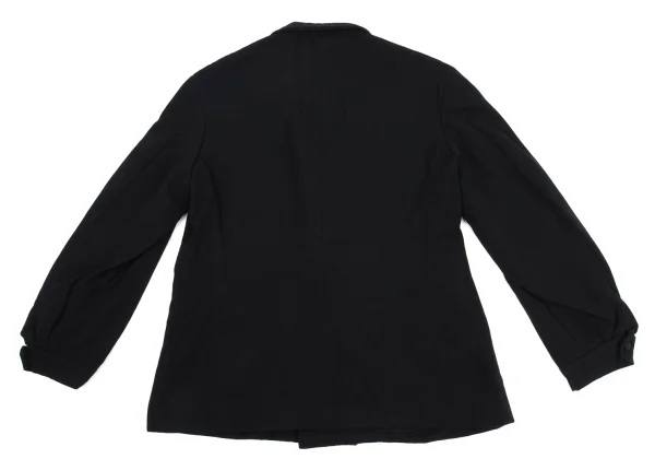 Yohji Yamamoto POUR HOMME Wool Gaba Lapel Switching Check Button Jacket K-162181_012