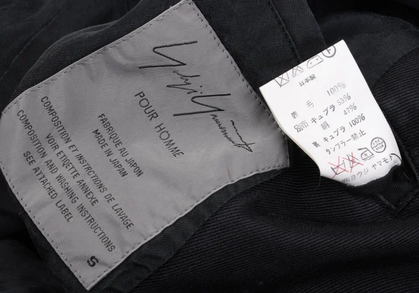 Yohji Yamamoto POUR HOMME Wool Gaba Lapel Switching Check Button Jacket K-162181_015