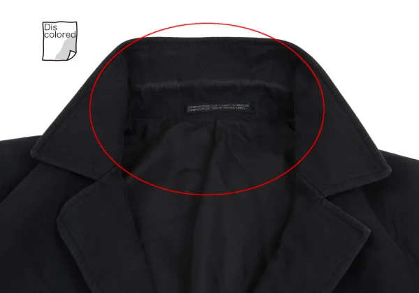 Yohji Yamamoto POUR HOMME Alphabet Patch Cotton Jacket K-162182_003