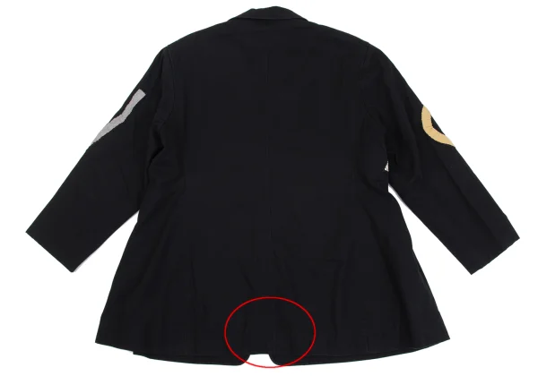 Yohji Yamamoto POUR HOMME Alphabet Patch Cotton Jacket K-162182_016