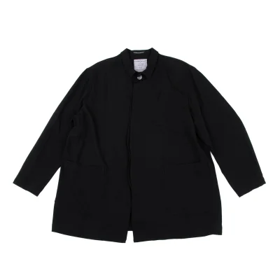 Yohji Yamamoto POUR HOMME Wool Gaba Chrysanthemum Clear Button Fly Jacket