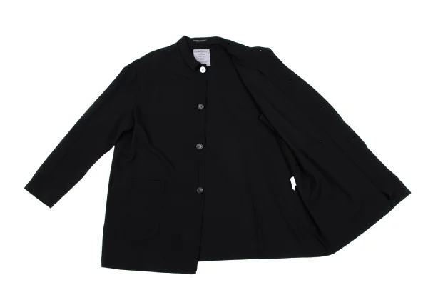 Yohji Yamamoto POUR HOMME Wool Gaba Chrysanthemum Clear Button Fly Jacket K-162183_009