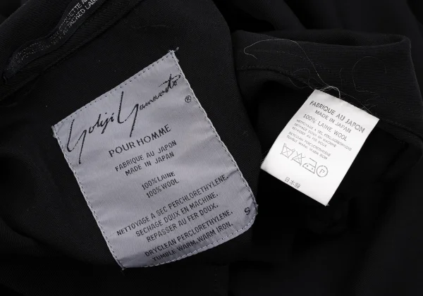 Yohji Yamamoto POUR HOMME Wool Gaba Chrysanthemum Clear Button Fly Jacket K-162183_013