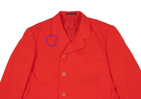 Yohji Yamamoto POUR HOMME Chrysanthemum Button Round Lapel Jacket K-162184_002