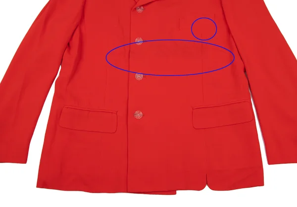 Yohji Yamamoto POUR HOMME Chrysanthemum Button Round Lapel Jacket K-162184_009