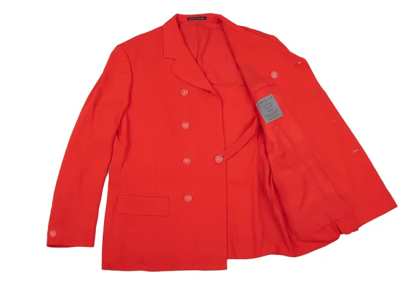 Yohji Yamamoto POUR HOMME Chrysanthemum Button Round Lapel Jacket K-162184_014