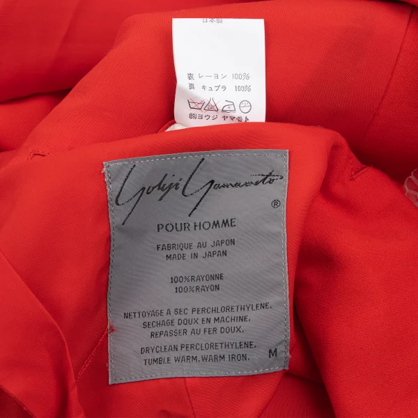 Yohji Yamamoto POUR HOMME Chrysanthemum Button Round Lapel Jacket K-162184_020