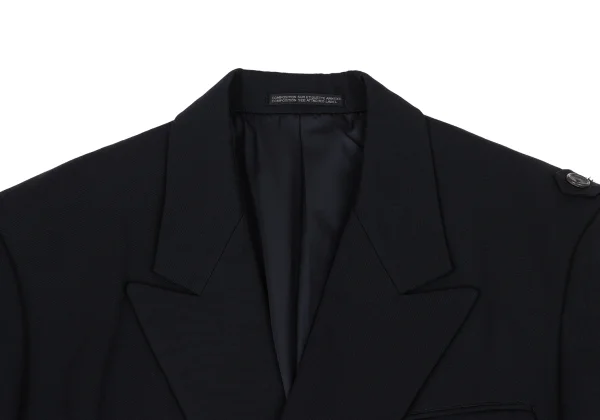 Yohji Yamamoto POUR HOMME Epaulette Peak Lapel Double Jacket K-162185_003