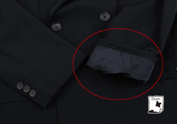 Yohji Yamamoto POUR HOMME Epaulette Peak Lapel Double Jacket K-162185_007