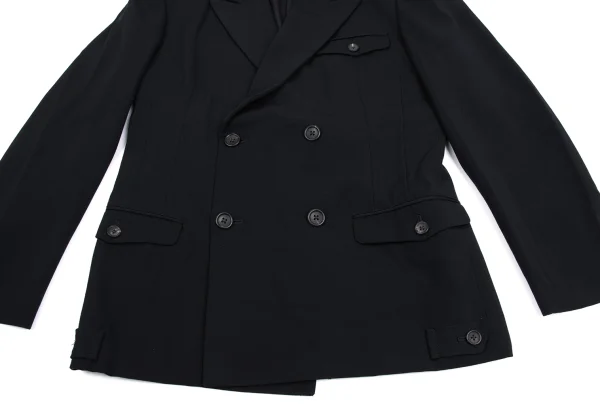 Yohji Yamamoto POUR HOMME Epaulette Peak Lapel Double Jacket K-162185_008