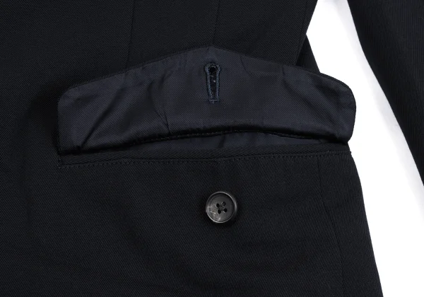 Yohji Yamamoto POUR HOMME Epaulette Peak Lapel Double Jacket K-162185_010