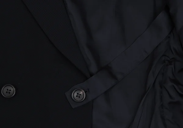 Yohji Yamamoto POUR HOMME Epaulette Peak Lapel Double Jacket K-162185_013