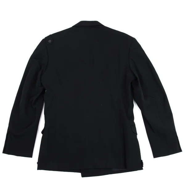 Yohji Yamamoto POUR HOMME Epaulette Peak Lapel Double Jacket K-162185_015