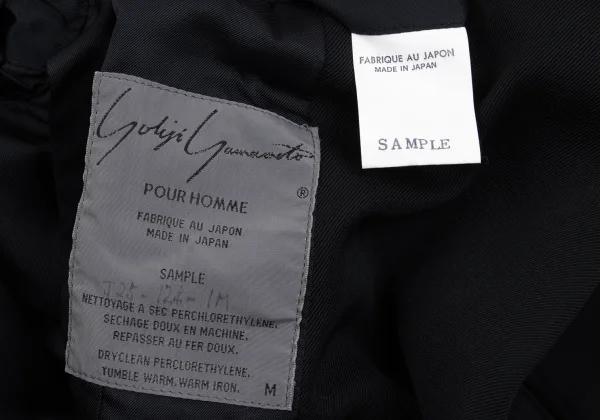 Yohji Yamamoto POUR HOMME Epaulette Peak Lapel Double Jacket K-162185_018