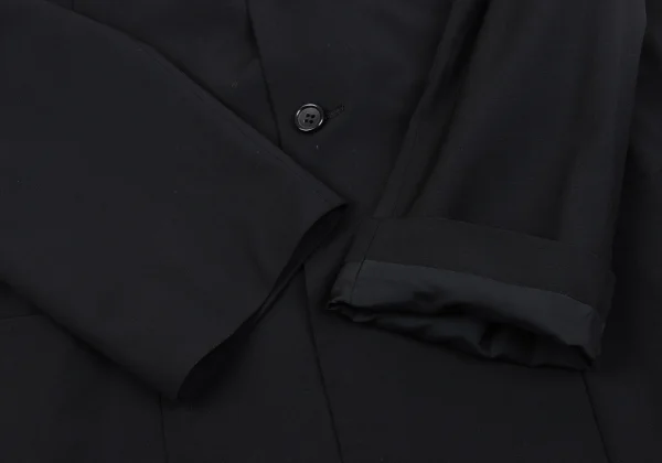 Yohji Yamamoto POUR HOMME Velour Floral Patch Wool Jacket K-162186_010
