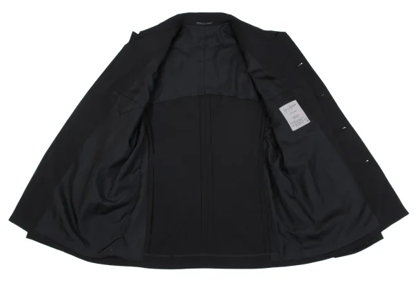 Yohji Yamamoto POUR HOMME Velour Floral Patch Wool Jacket K-162186_013