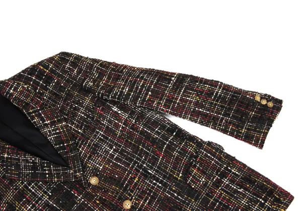 Yohji Yamamoto POUR HOMME Silk Linen Tweed Notch Lapel Jacket K-162188_007