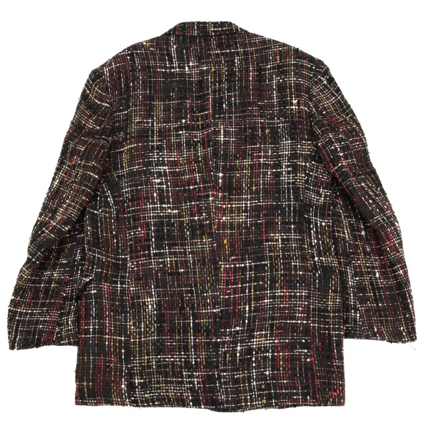Yohji Yamamoto POUR HOMME Silk Linen Tweed Notch Lapel Jacket K-162188_012