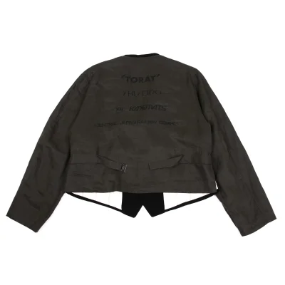 Yohji Yamamoto POUR HOMME 6.1 THE MEN Back Printed Design Staff Jacket