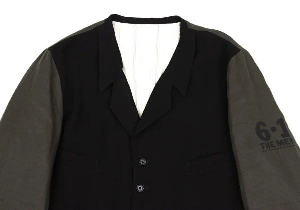 Yohji Yamamoto POUR HOMME 6.1 THE MEN Back Printed Design Staff Jacket K-162189_005