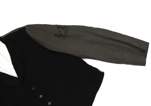 Yohji Yamamoto POUR HOMME 6.1 THE MEN Back Printed Design Staff Jacket K-162189_010
