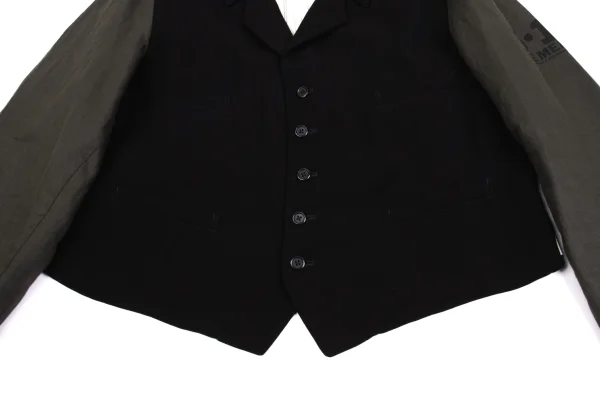 Yohji Yamamoto POUR HOMME 6.1 THE MEN Back Printed Design Staff Jacket K-162189_014