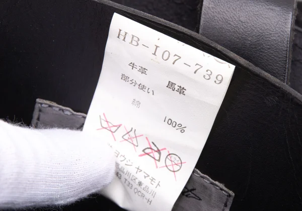 Yohji Yamamoto POUR HOMME Leather Shoulder Bag K-162195_014