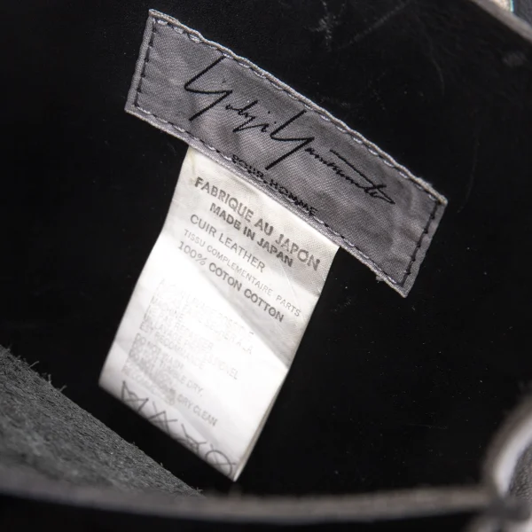 Yohji Yamamoto POUR HOMME Leather Shoulder Bag K-162195_015