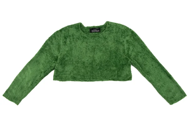 tricot COMME des GARCONS Nylon Pile Cropped Knit Sweater K-162213_002