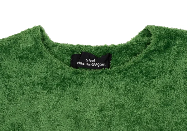 tricot COMME des GARCONS Nylon Pile Cropped Knit Sweater K-162213_005