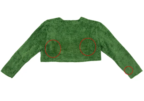 tricot COMME des GARCONS Nylon Pile Cropped Knit Sweater K-162213_011