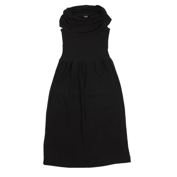tricot COMME des GARCONS Cotton Draped Neck Sleeveless Dress K-162214_002