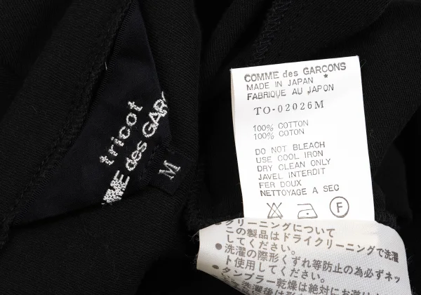 tricot COMME des GARCONS Cotton Draped Neck Sleeveless Dress K-162214_018