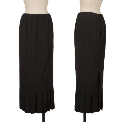 COMME des GARCONS Wool Back Slit Pleated Skirt