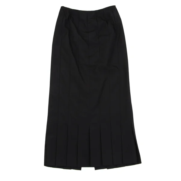 COMME des GARCONS Wool Back Slit Pleated Skirt K-162215_002