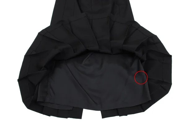 COMME des GARCONS Wool Back Slit Pleated Skirt K-162215_005