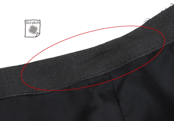 COMME des GARCONS Wool Back Slit Pleated Skirt K-162215_009