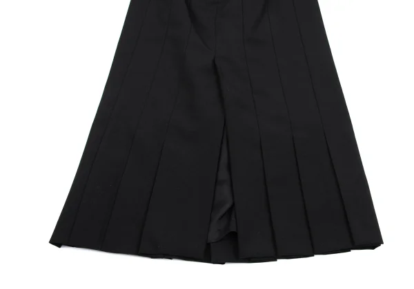 COMME des GARCONS Wool Back Slit Pleated Skirt K-162215_010