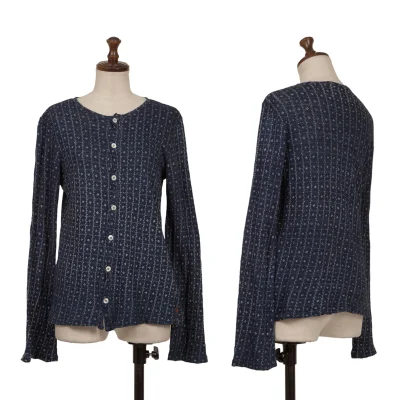 45rpm 45R Dyed Checker Cotton Cardigan