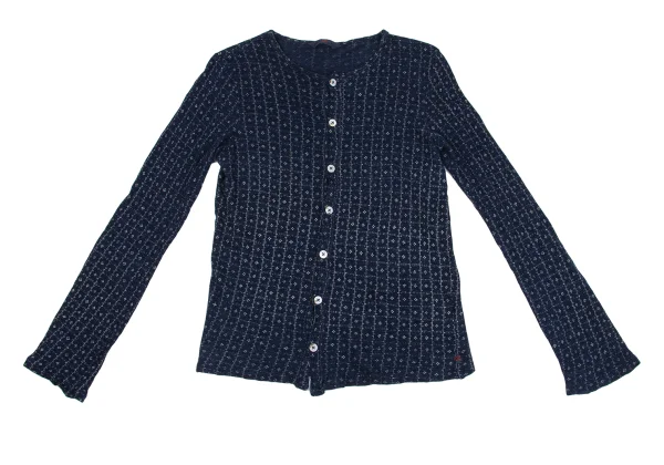 45rpm 45R Dyed Checker Cotton Cardigan K-162220_002