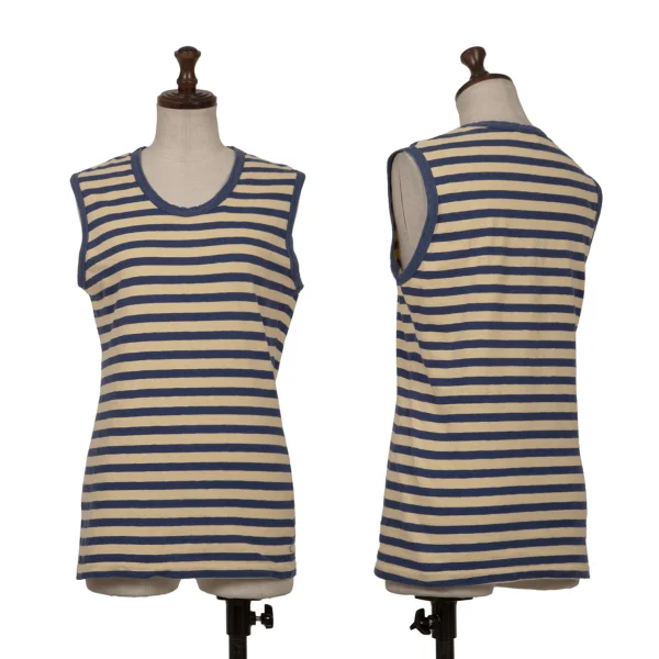 45rpm& Cotton Striped Tank Top Blue,Yellow 3 K-162224_001
