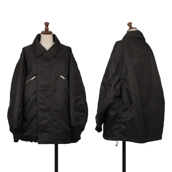 beautiful people Nylon Twill Bomber Jacket Black 38 K-162227_001