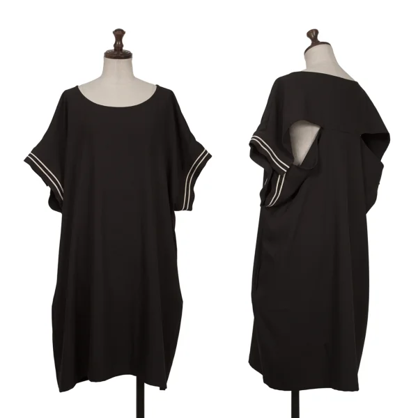 LIMI feu Tape Design Short Sleeve Tunic Black S K-162228_001