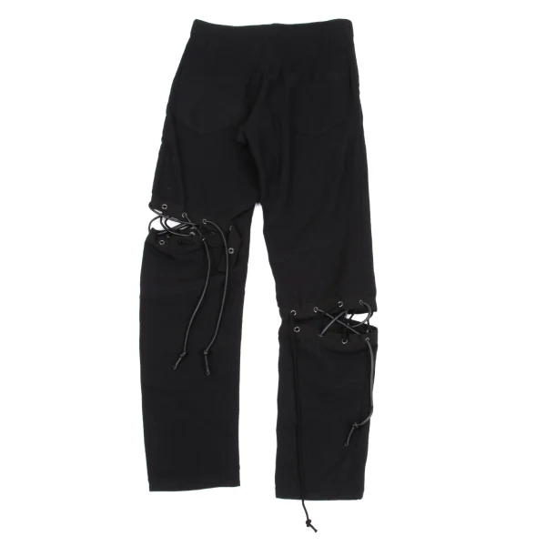 LIMI feu Knees Lace-up Design Wool Pants K-162230_010